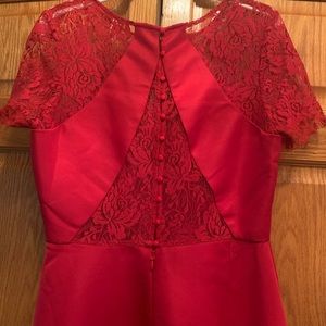 Red high-low dress size 12